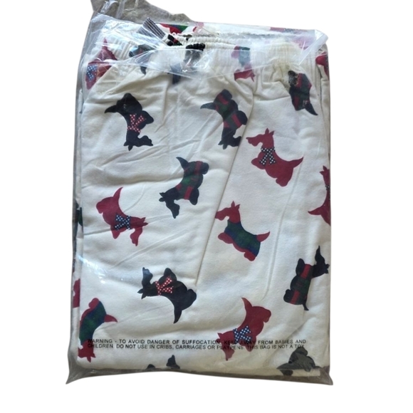 Lane Bryant Dreams & Company Scotty Dog Print Christmas Cotton Pajamas Size 3X - Picture 3 of 6